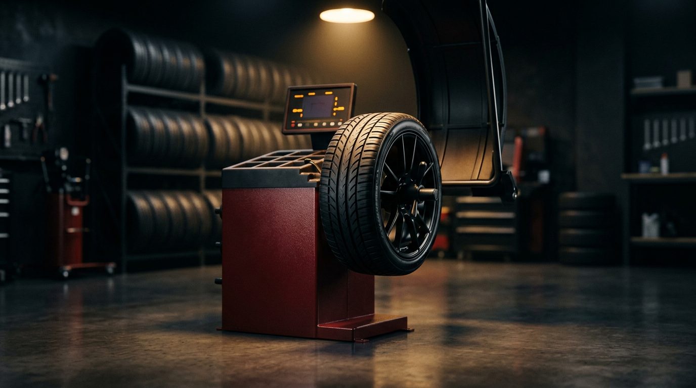 Wheel on a balancing machine